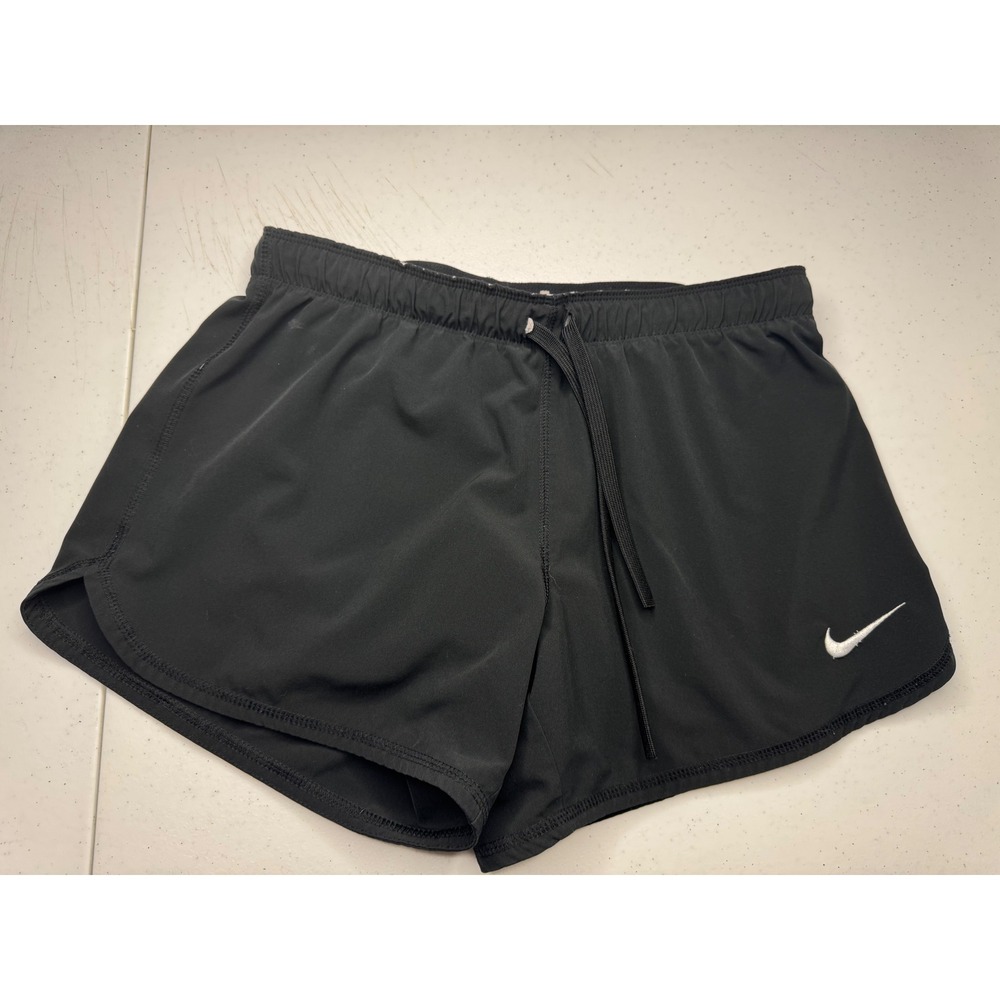Nike Dri-FIT Women Black Running Shorts XS 2-in-1 Athletic Gym Training Workout